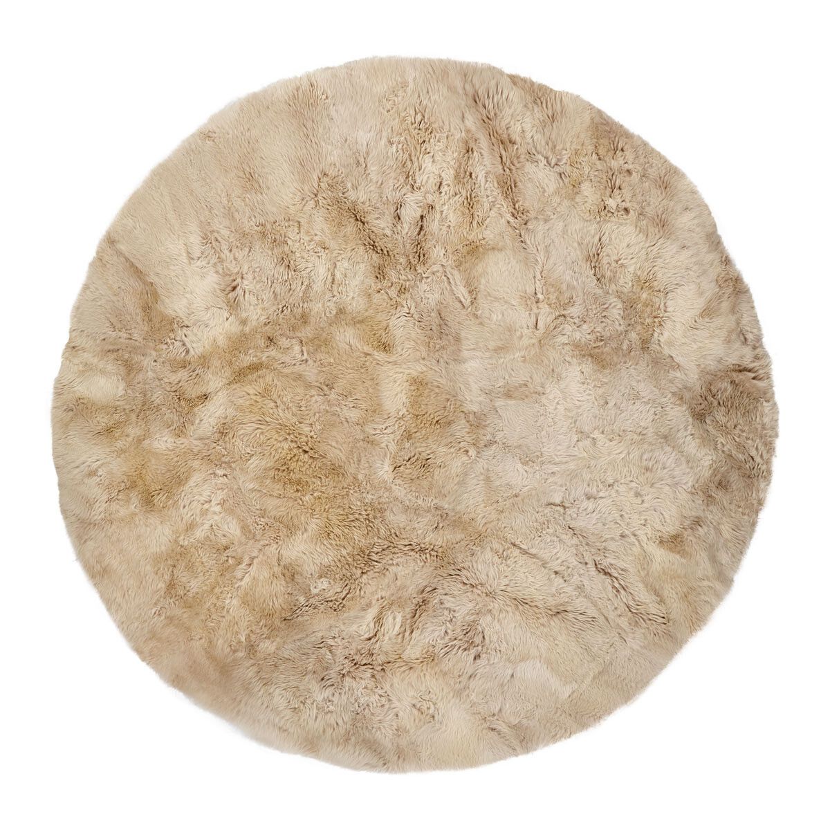 Long Wool Sheepskin Design Rug | Ø180cm | Ø250cm