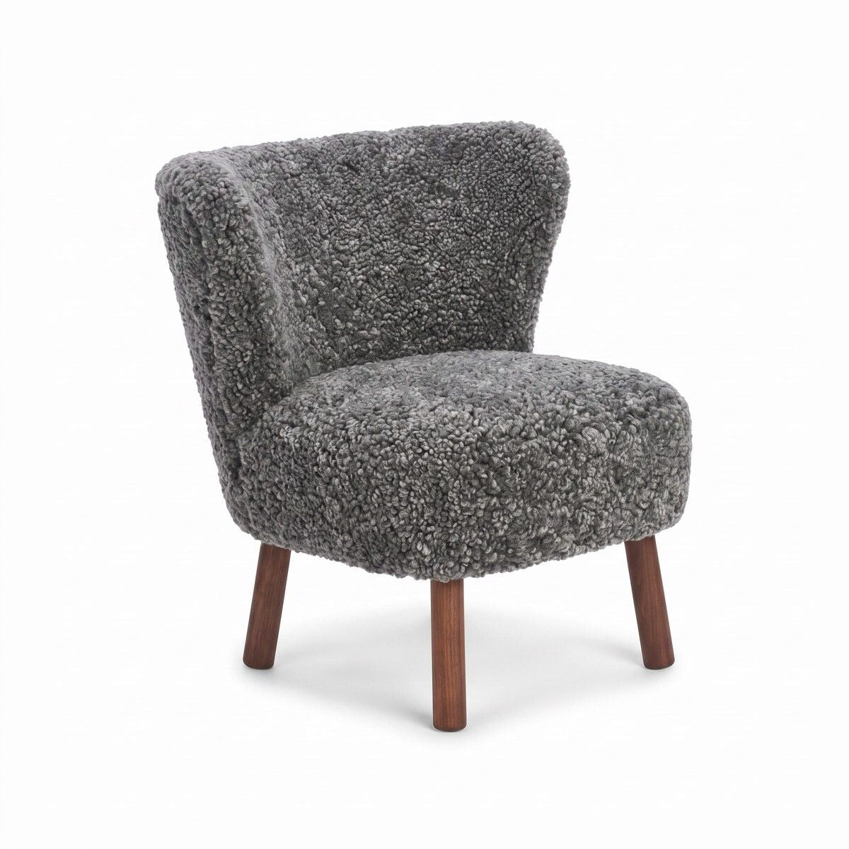 Fauteuil lounge Emily | Laine courte