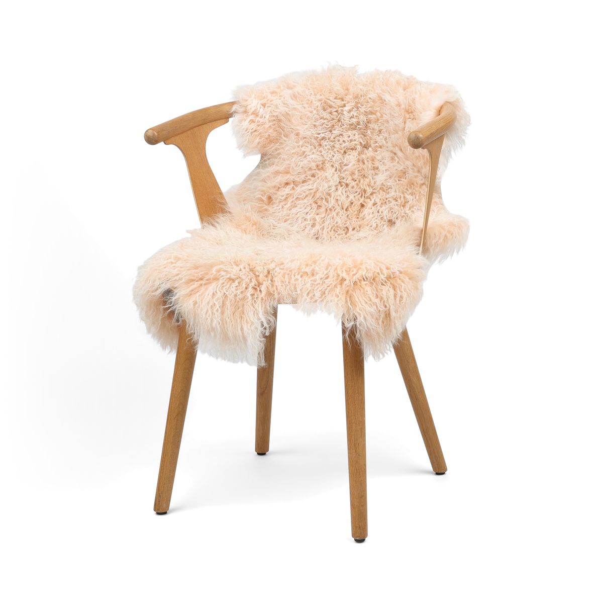 Peau de mouton tibétaine bouclée | 85 × 50 cm