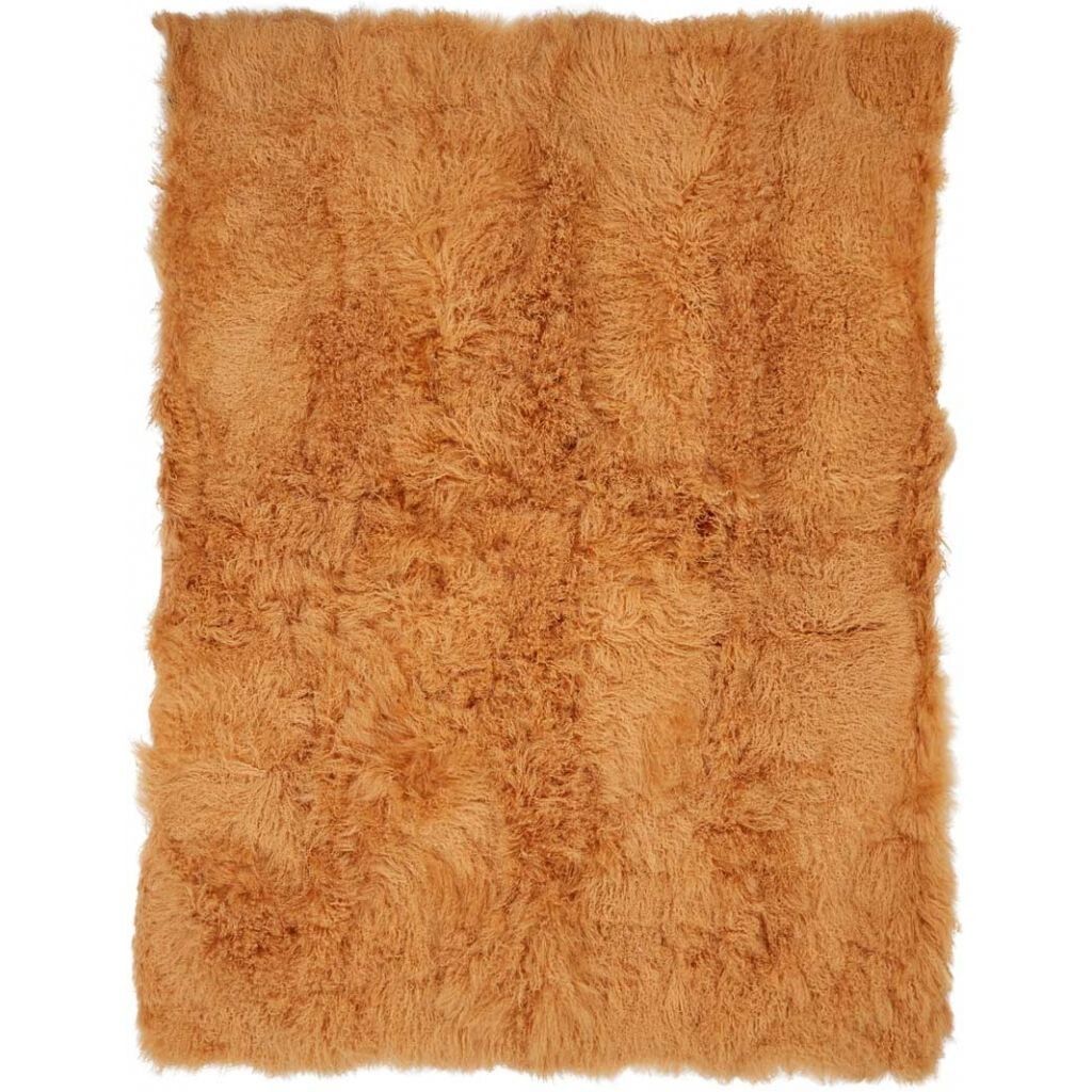 Throw of Curly Sheepskin