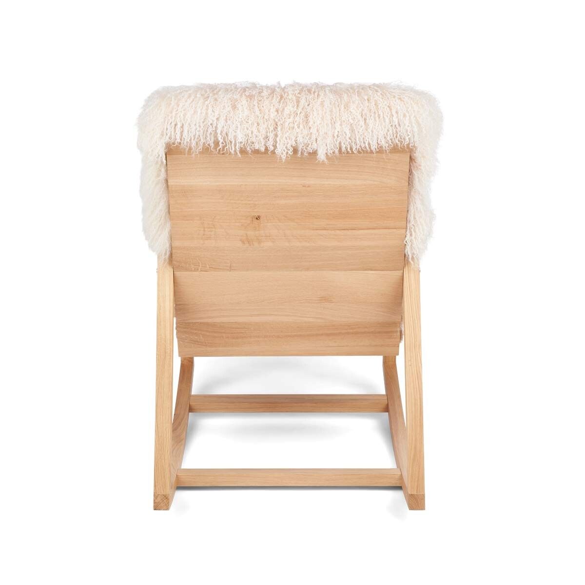 Fauteuil à bascule Huile naturelle de frêne