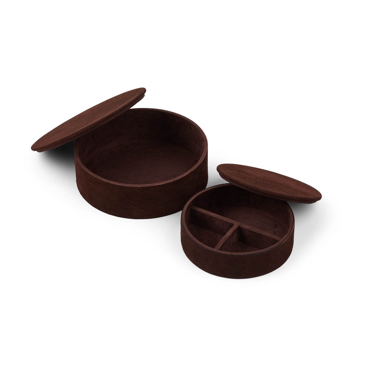 Round Leather Box Set