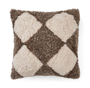 Coussin en peau de mouton bouclée laine courte - 40x40 cm