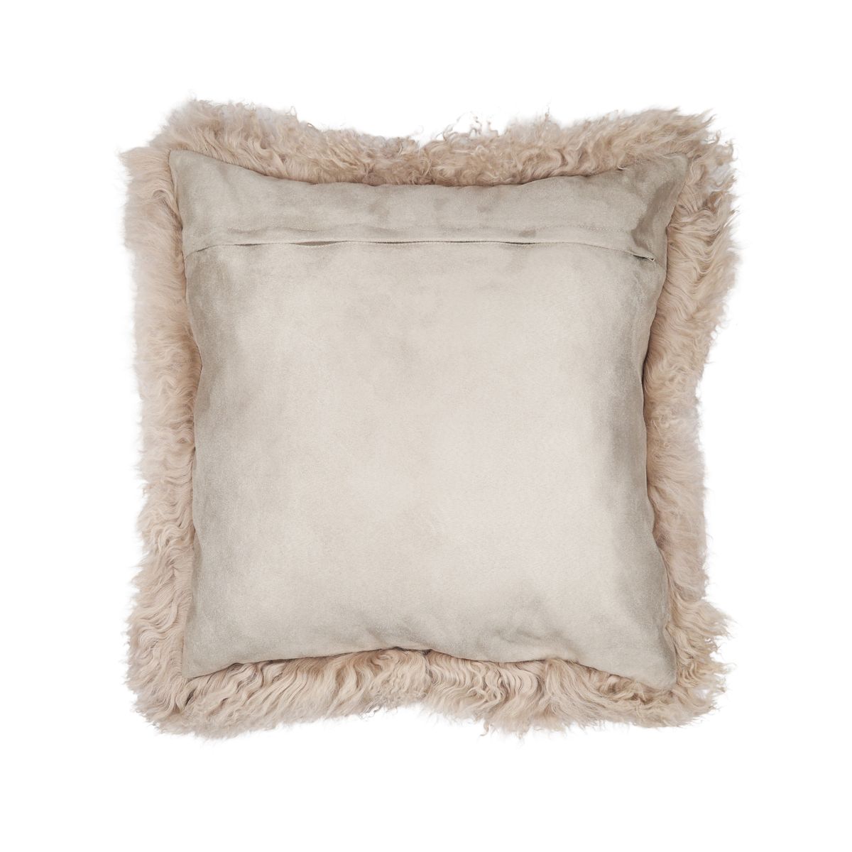 Coussin en peau de mouton tibétain | 50x50 cm Colombe