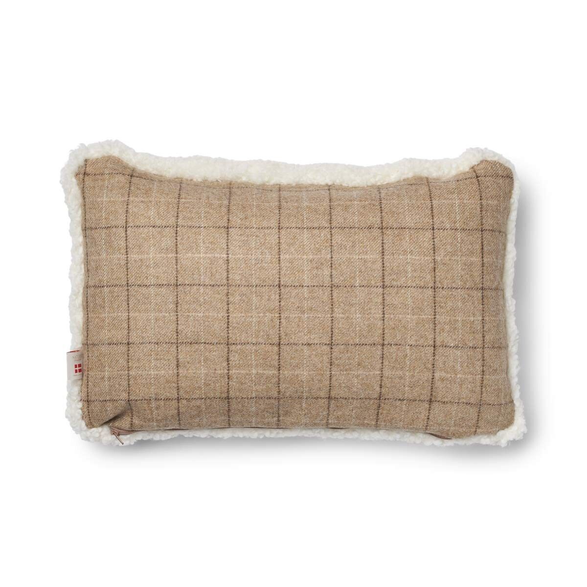 Coussin d'un côté | SW | 52x52 cm | 34x52 cm Avoine-Beige/Ivoire