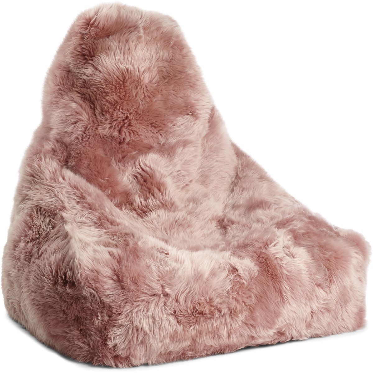 Fauteuil pouf en peau de mouton | Laine longue