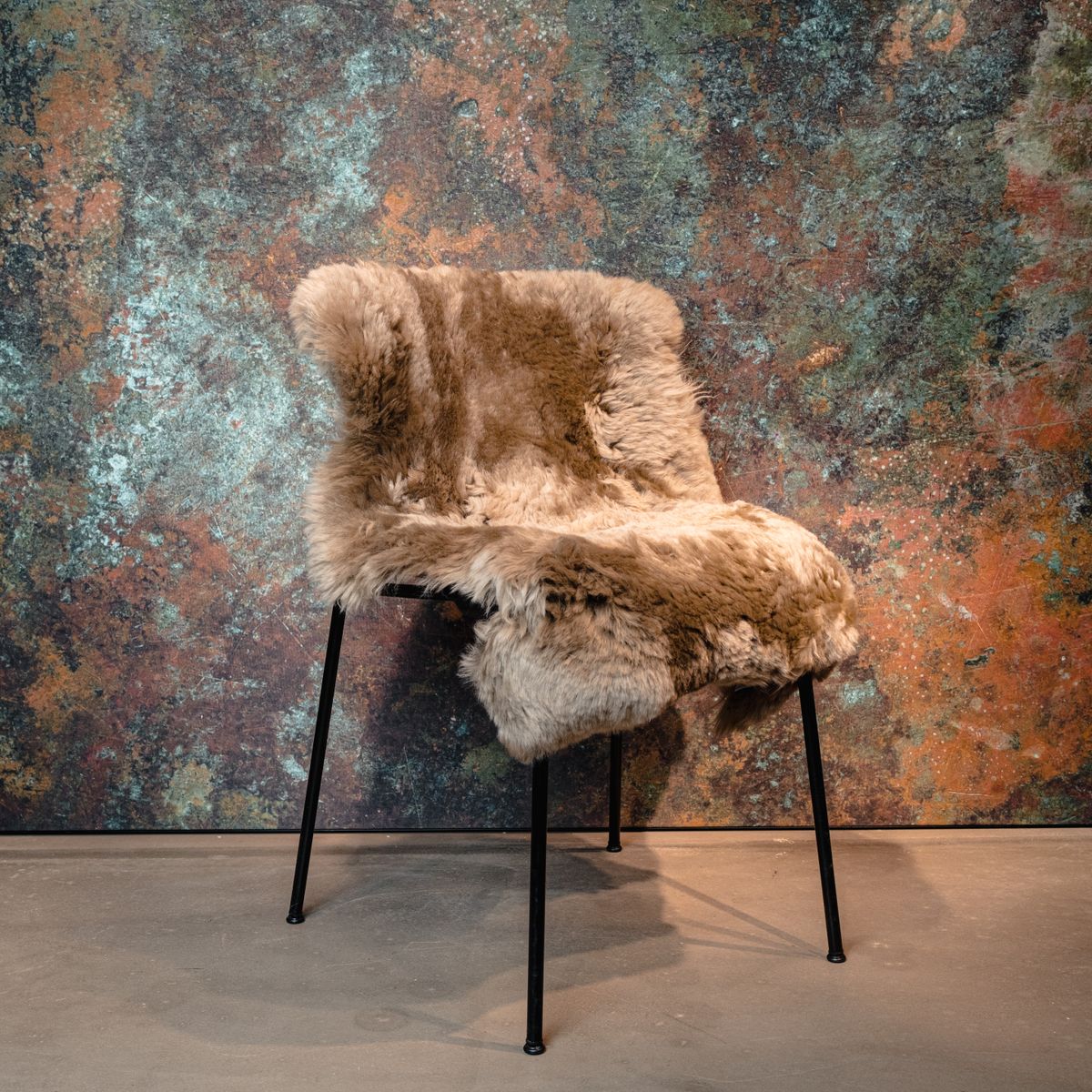 Tapis en peau de mouton mérinos | Laine longue | 90x60 cm Linge