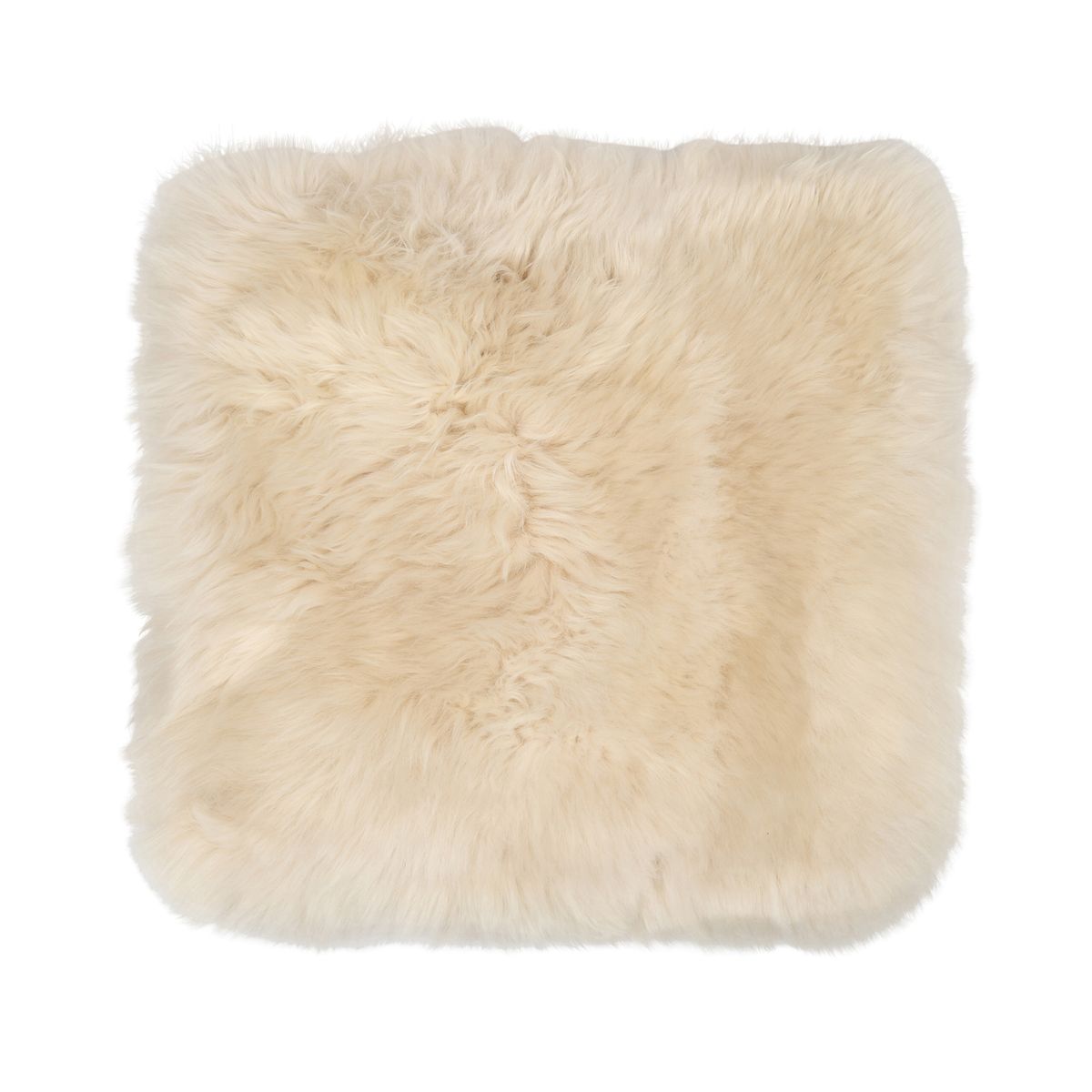 Dessus de siège avec envers | Laine longue | Nouvelle-Zélande | 40 × 40 cm Linge