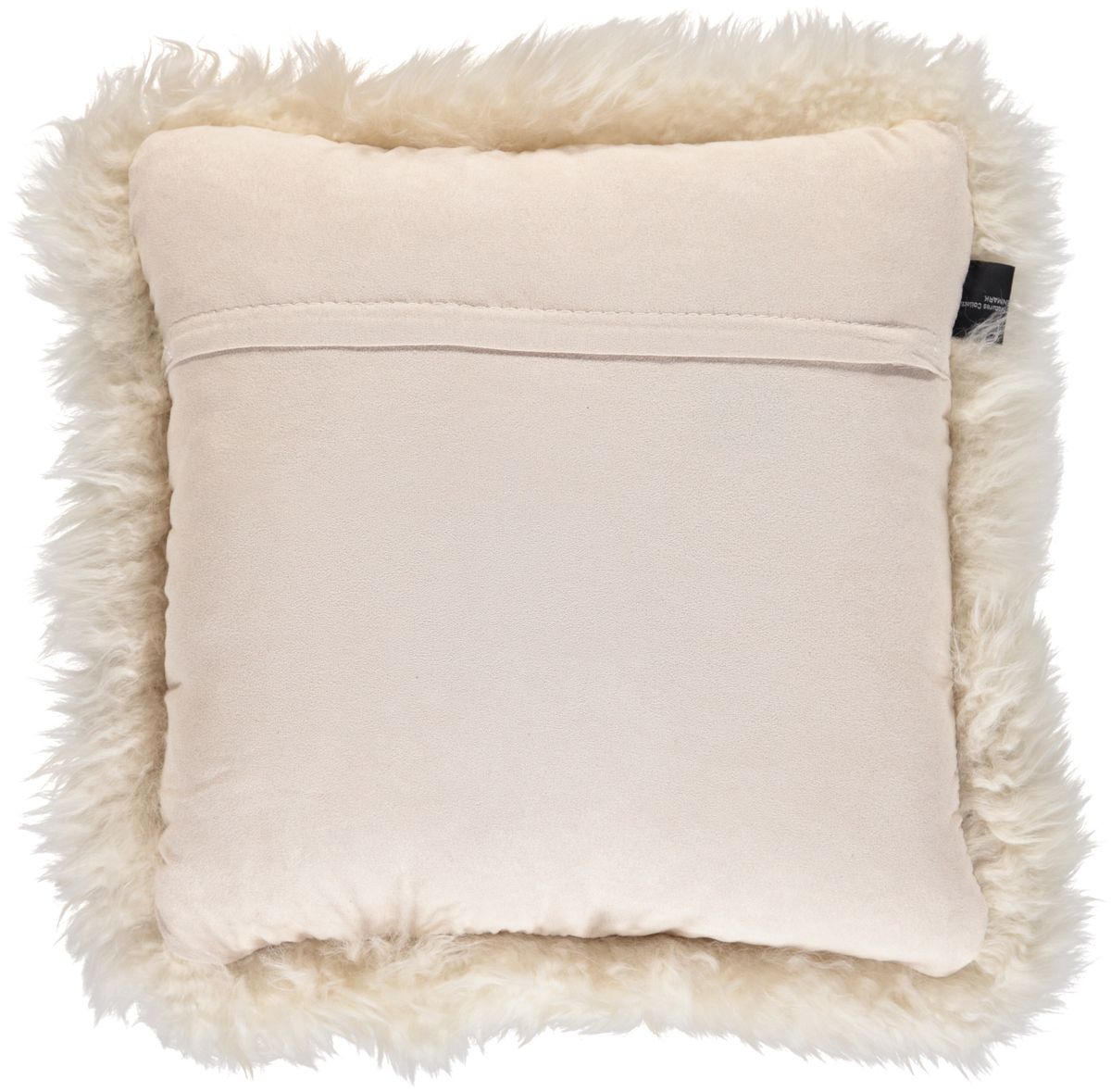 Coussin en peau de mouton longue laine | 35x35 cm Linge