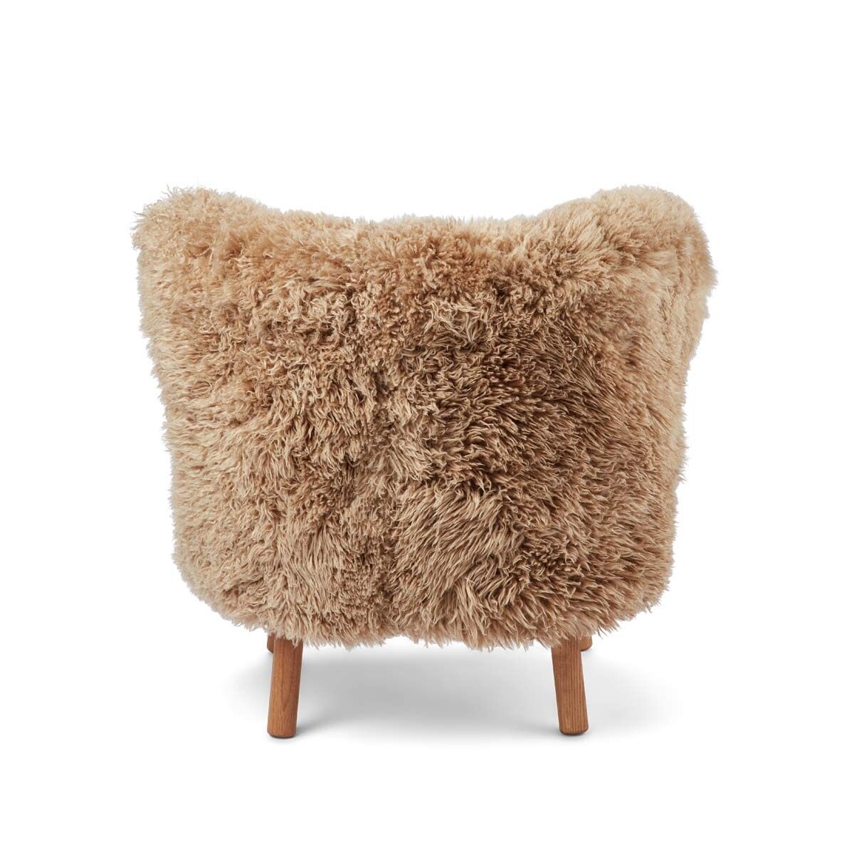 Fauteuil lounge Emil | Laine longue Miel