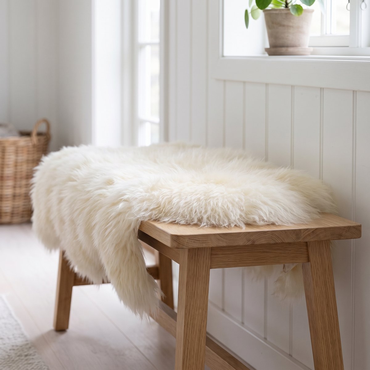 Peau de mouton islandaise | Laine longue | 90 cm