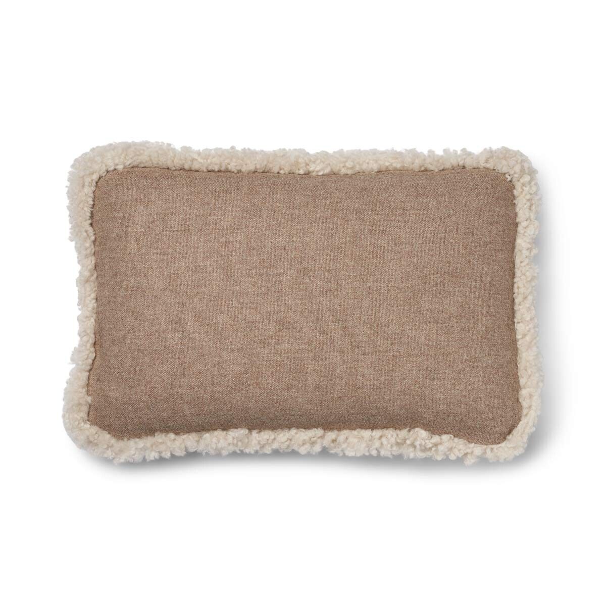 Coussin en laine courte de mouton | garniture SW | 34x52 cm