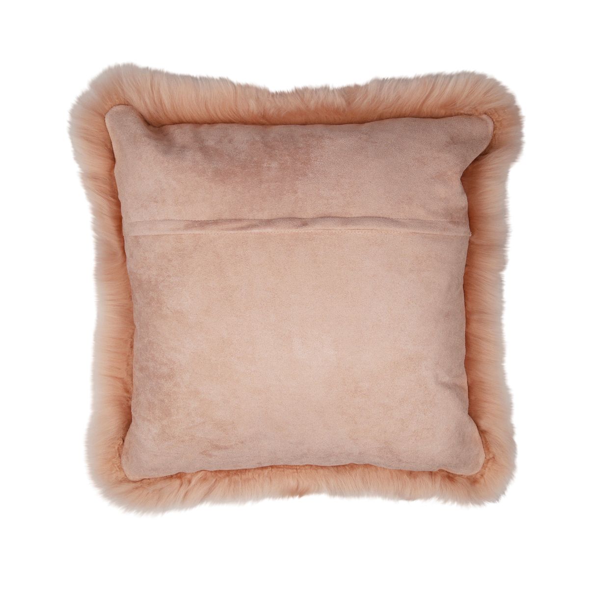 Coussin en peau de mouton | Laine longue | Nouvelle-Zélande | 50x50 cm Rose