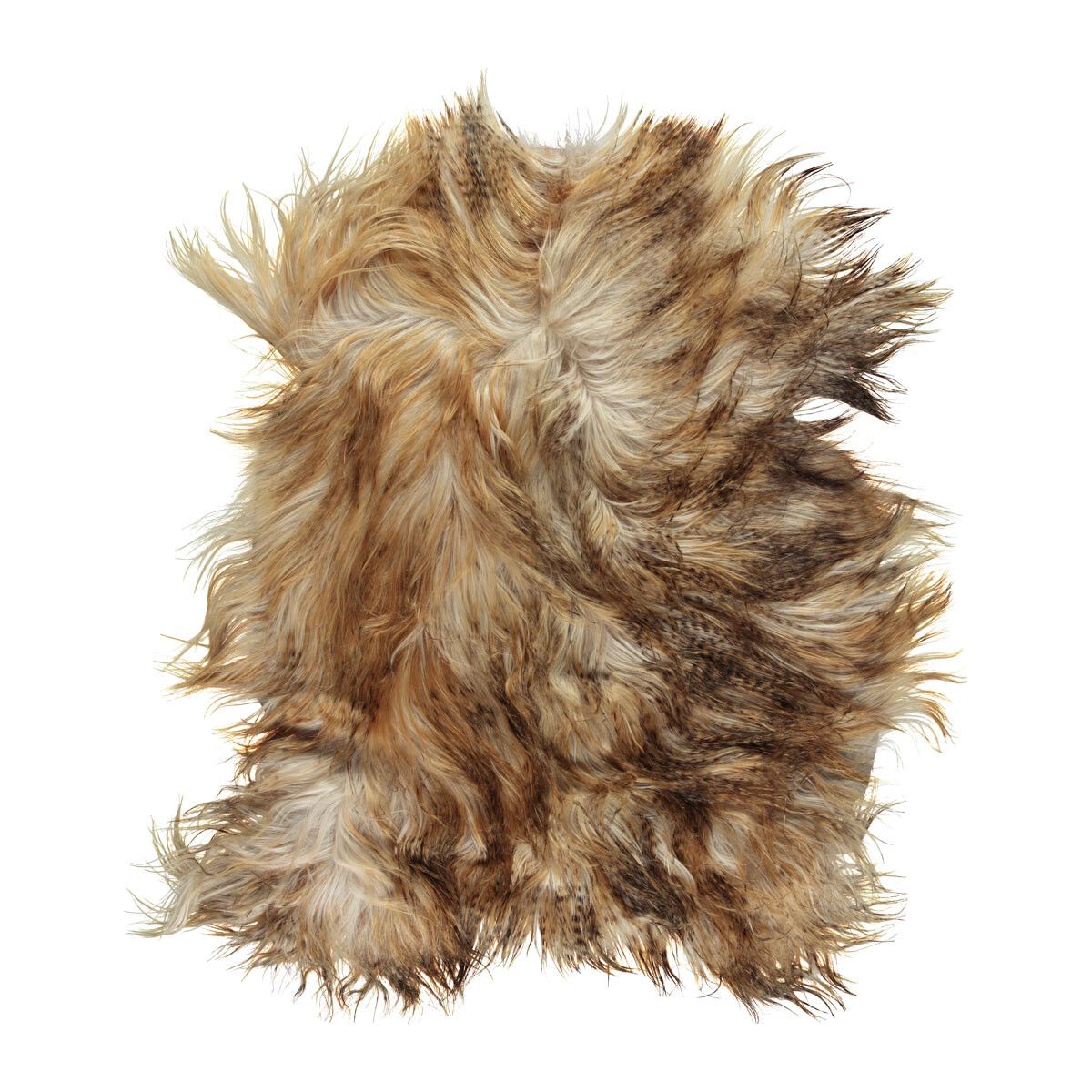 Peau de chèvre de première qualité | Mongolie | 110x70cm Marron Poussiéreux