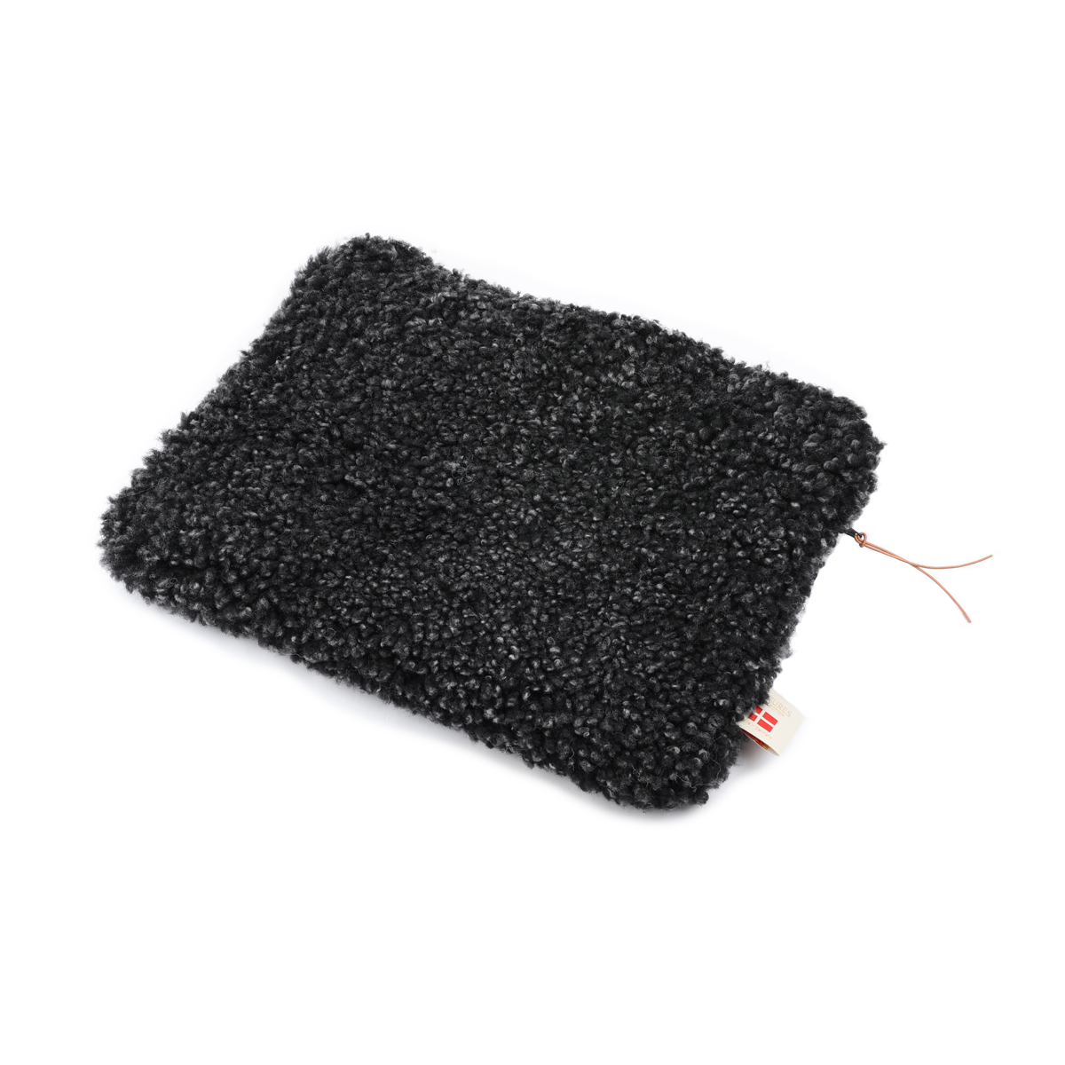 Housse d’ordinateur en peau de mouton | 36 × 28 cm Anthracite