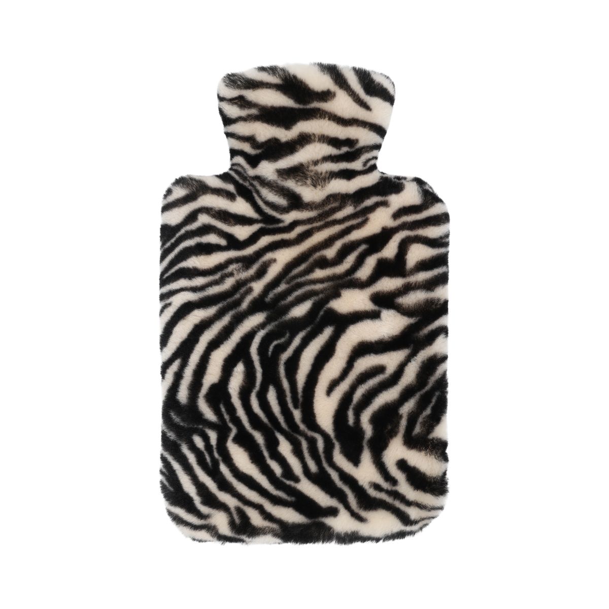 Bouillotte Mocassin de qualité premium | 37x27 cm Zèbre/Noir/Beige