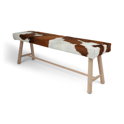Banc en peau de vache | 140x35x45 cm
