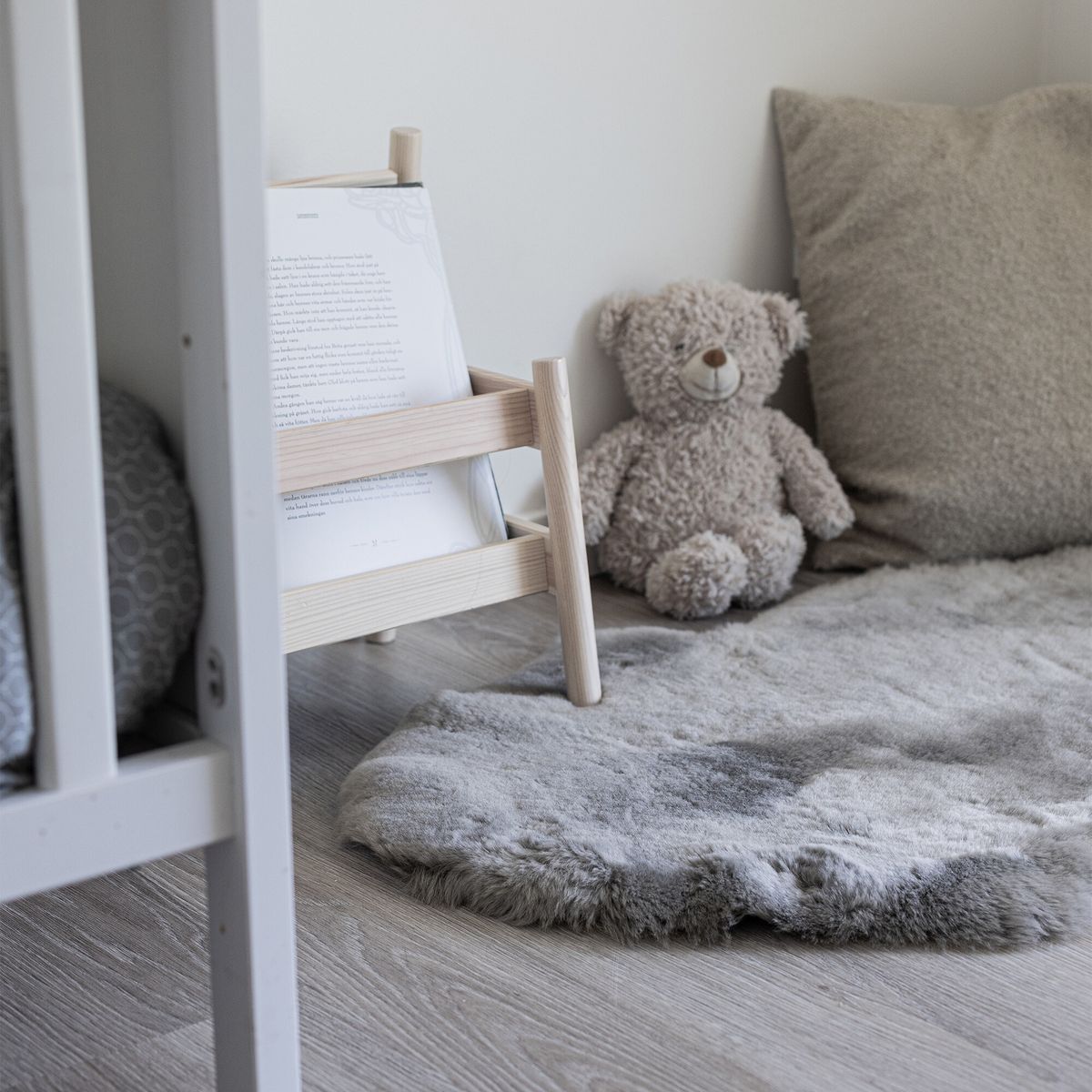Peau de mouton pour bébé | Laine courte | Nouvelle-Zélande Gris Léger