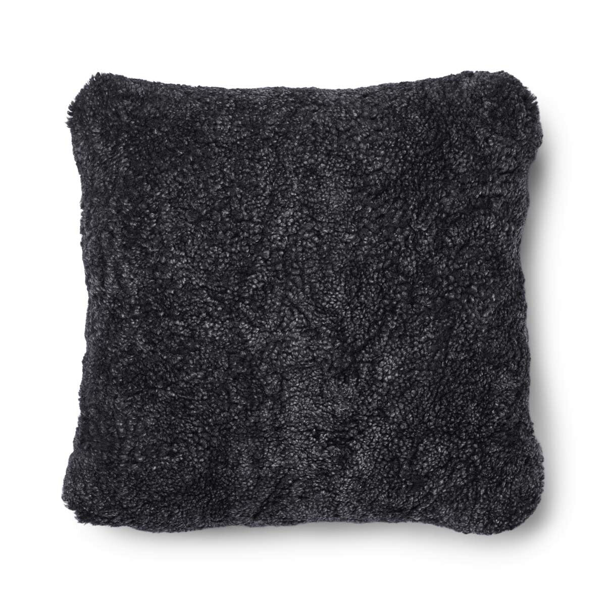 Coussin en laine courte de mouton - 52x52 cm