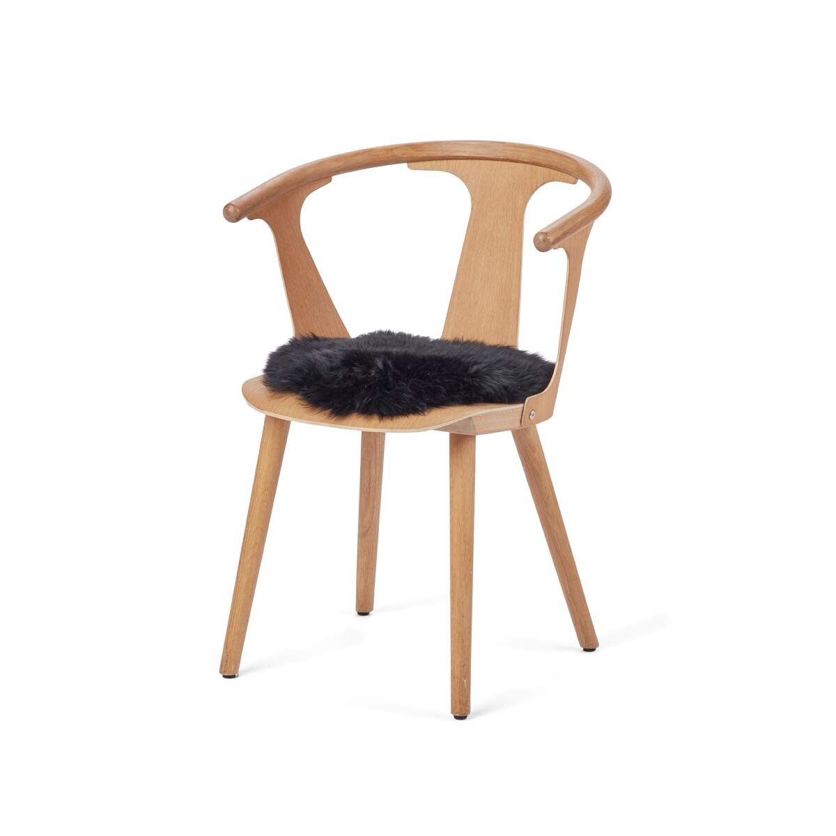 Dessus de siège premium | Laine longue | Nouvelle-Zélande | Ø34 cm