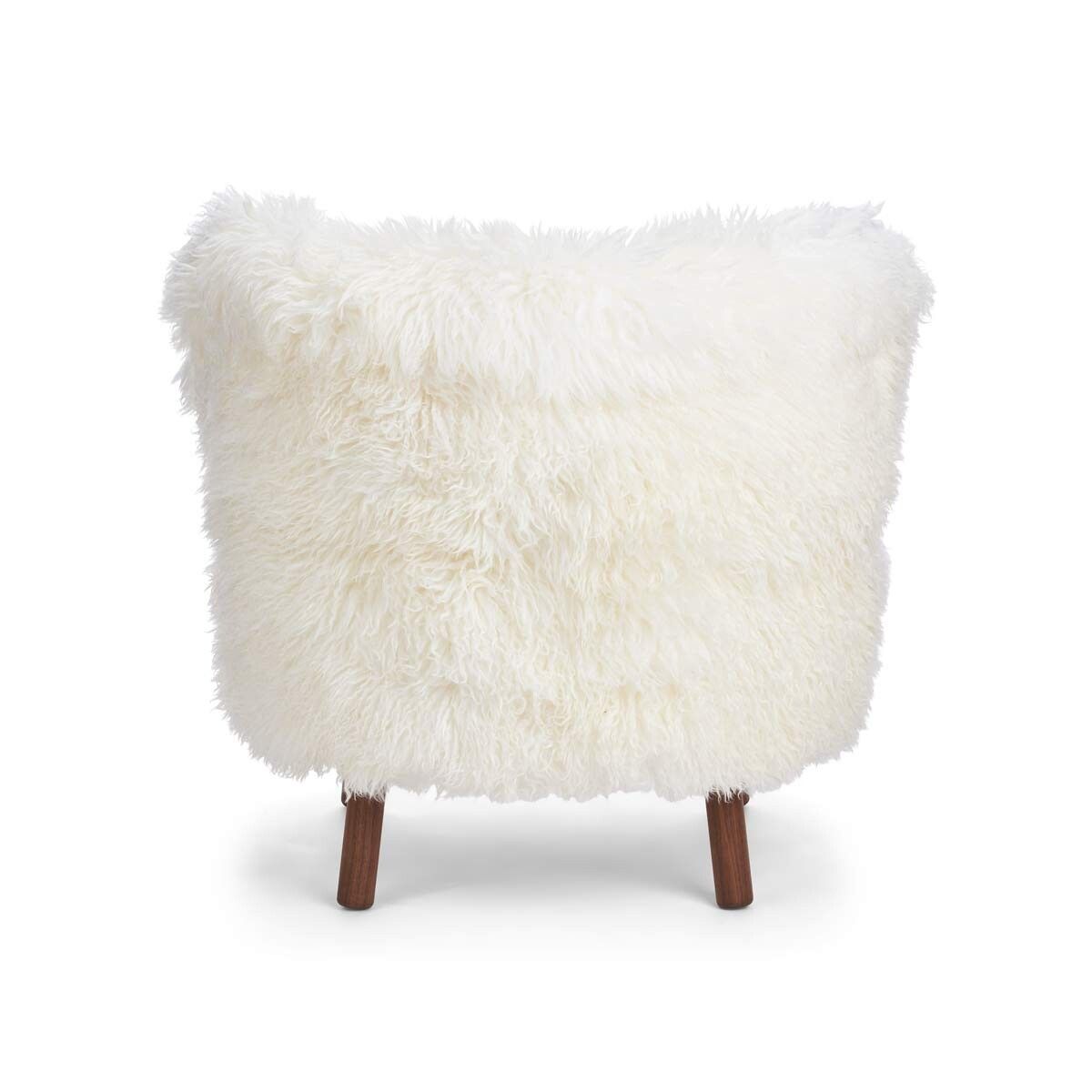 Fauteuil lounge Emil | Laine longue Blanche-Neige