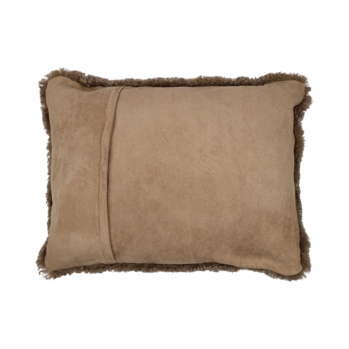 Coussin en peau de mouton | Laine courte | Nouvelle-Zélande | 35x45 cm Sahara