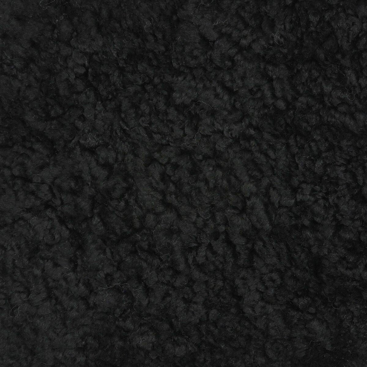 Repose-pieds Emil | Laine courte Noir