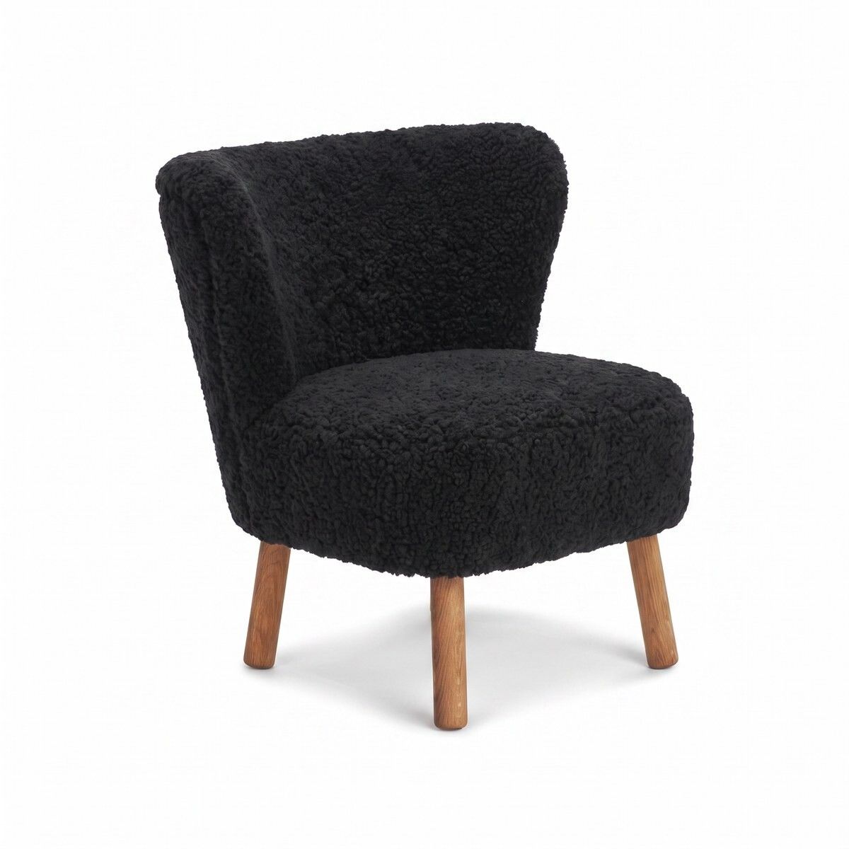 Fauteuil lounge Emily | Laine courte