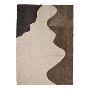 Tapis court en laine bouclée en peau de mouton River Design