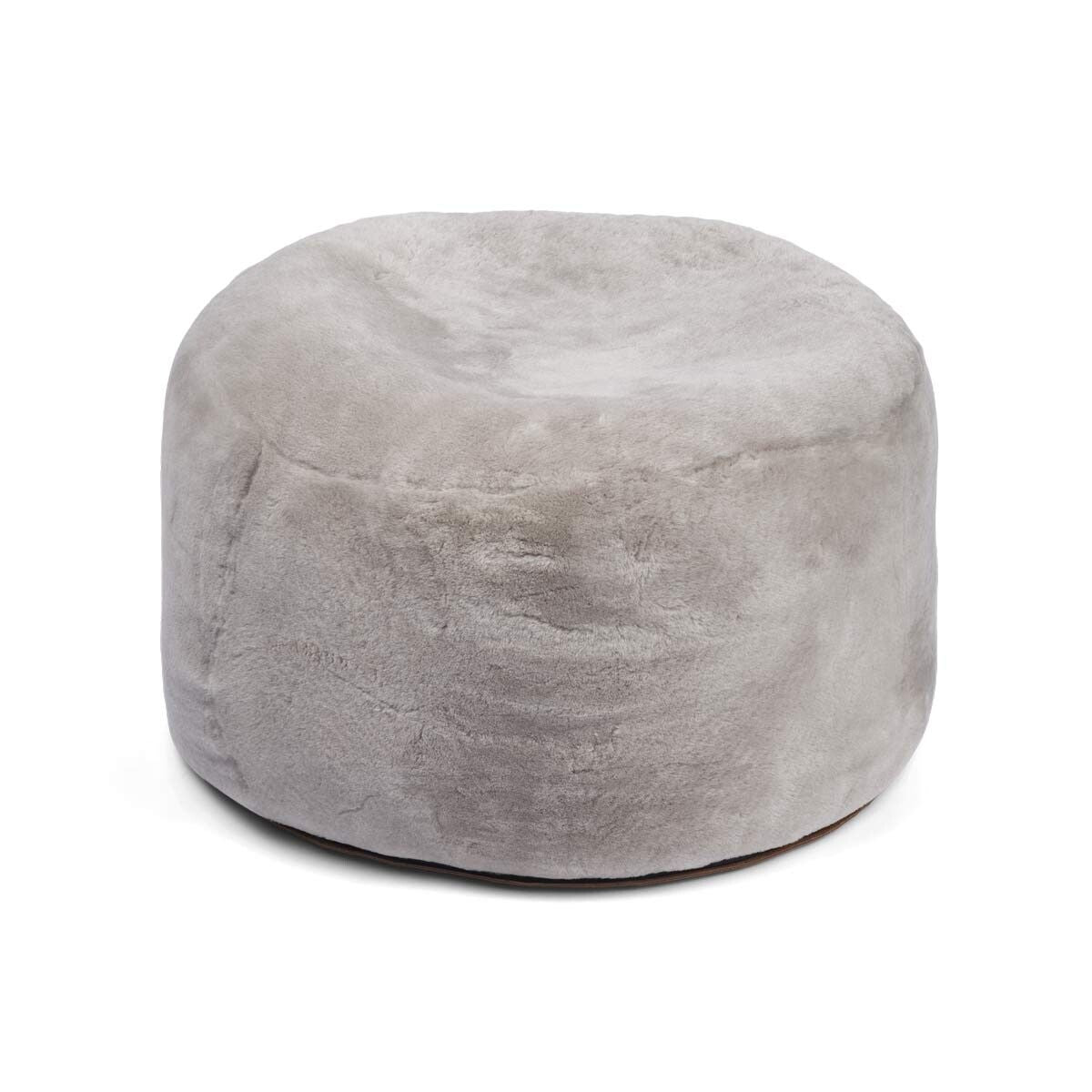 Pouf rond style mocassin | Ø55 × H46 cm