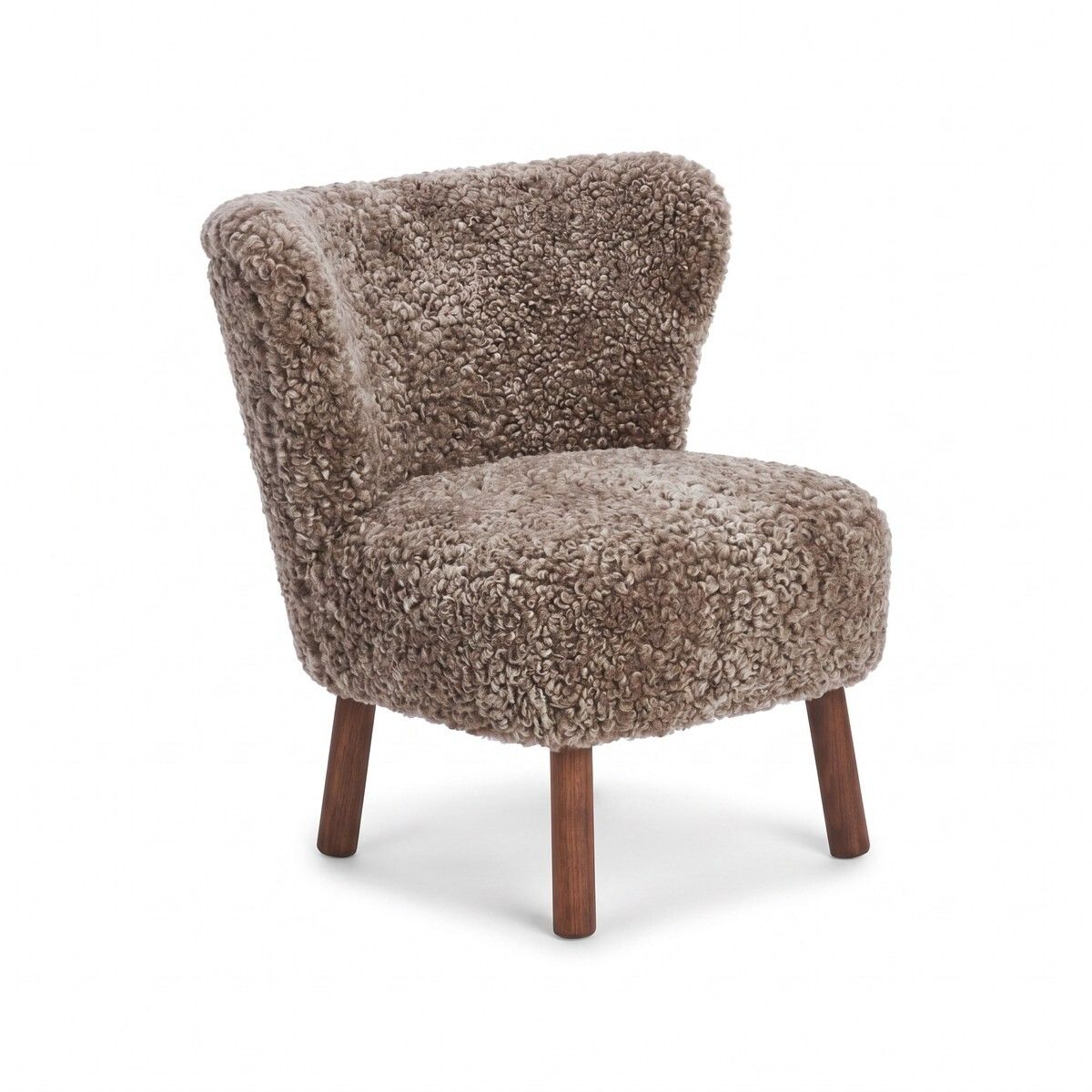 Fauteuil lounge Emily | Laine courte