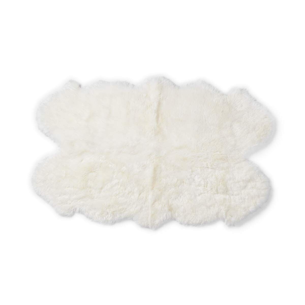 Tapis en peau de mouton mérinos | Laine longue | 170 × 110 cm