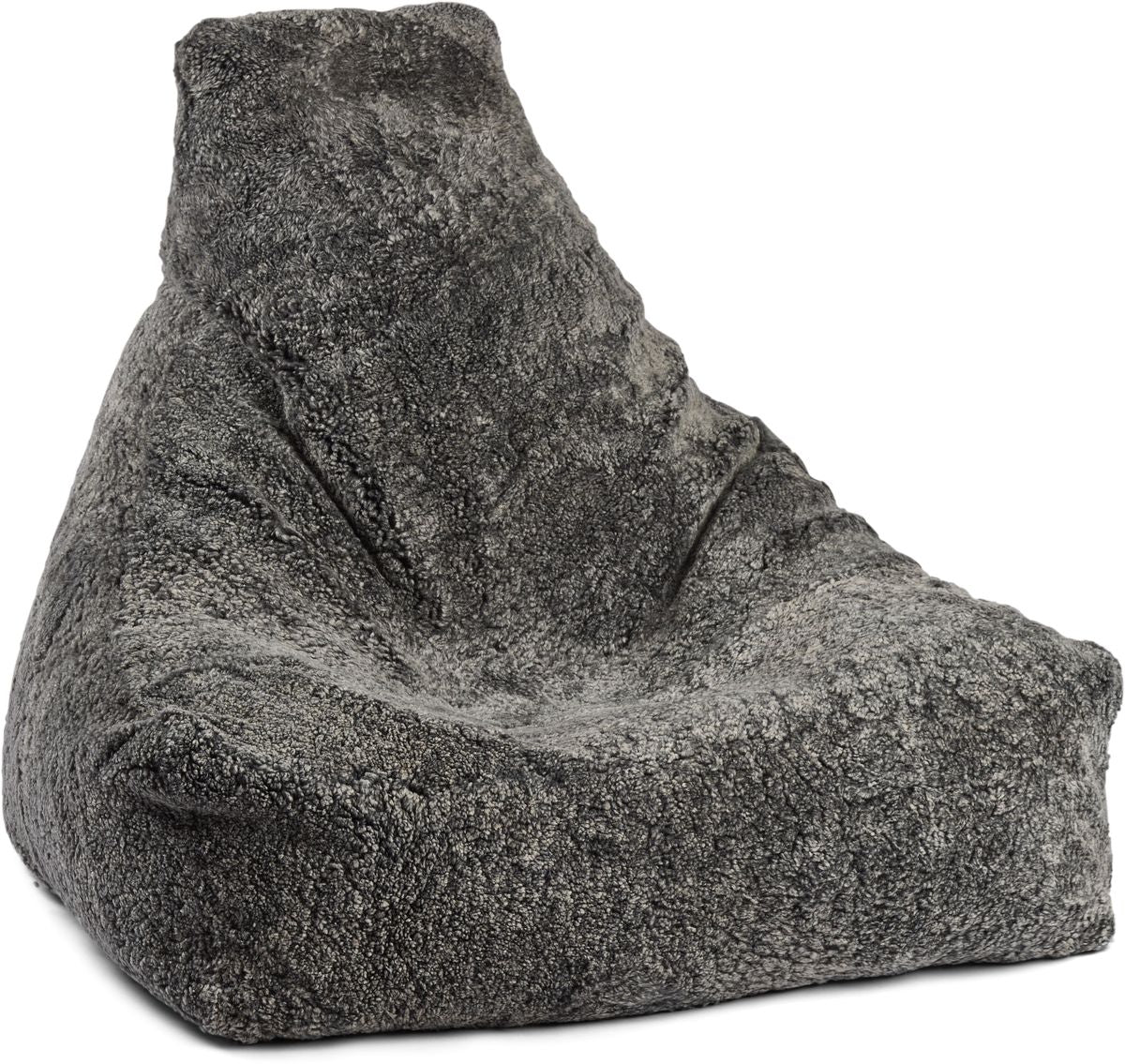 Fauteuil pouf en peau de mouton | Laine courte
