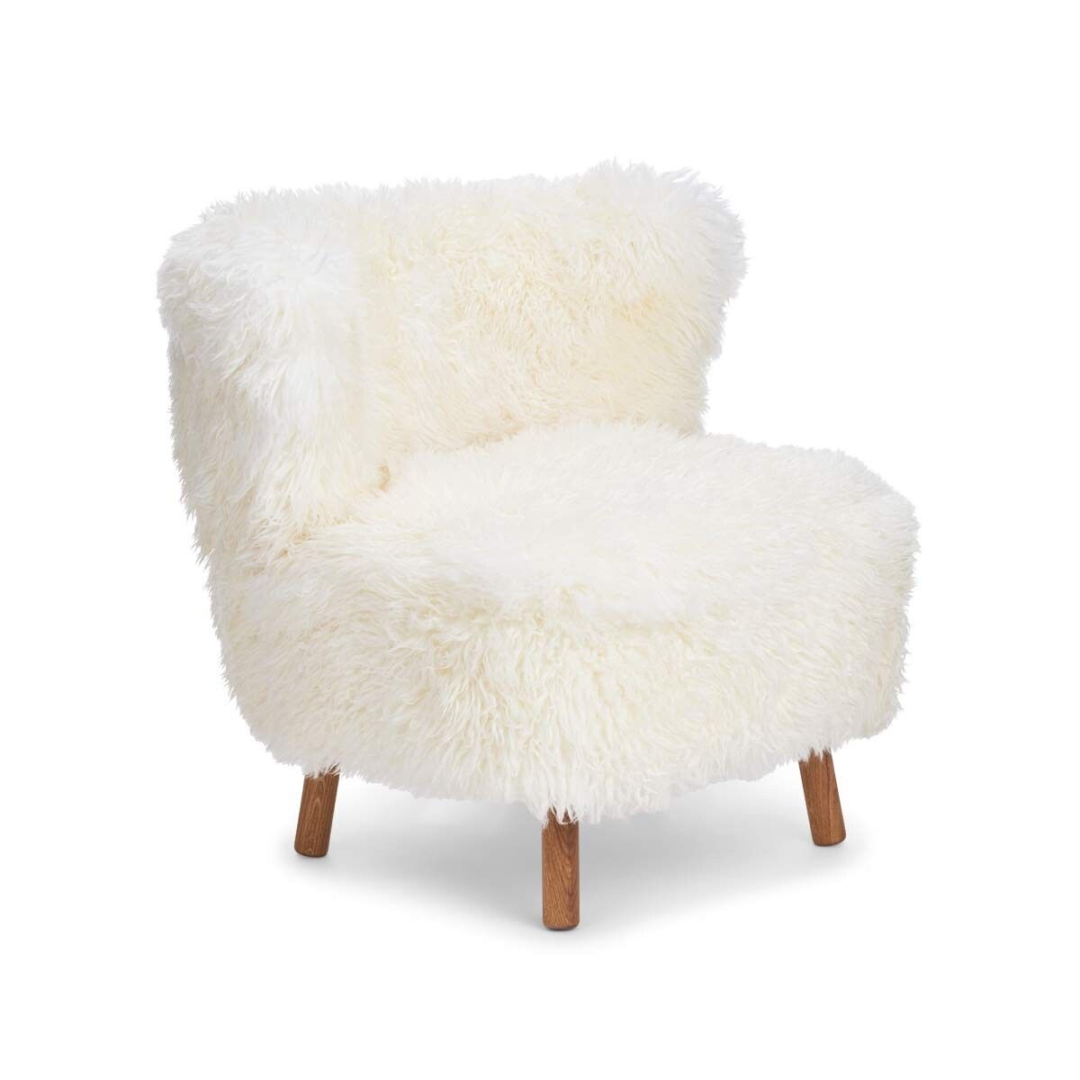 Fauteuil lounge Emil | Laine longue