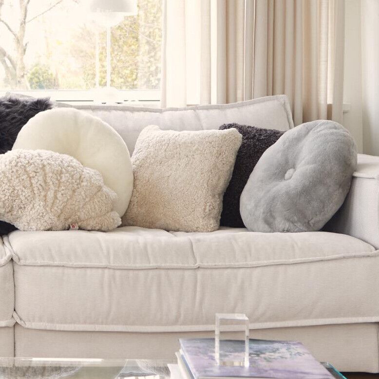 Coussin Mocassin | Double face | Ø45 cm Châtaigne