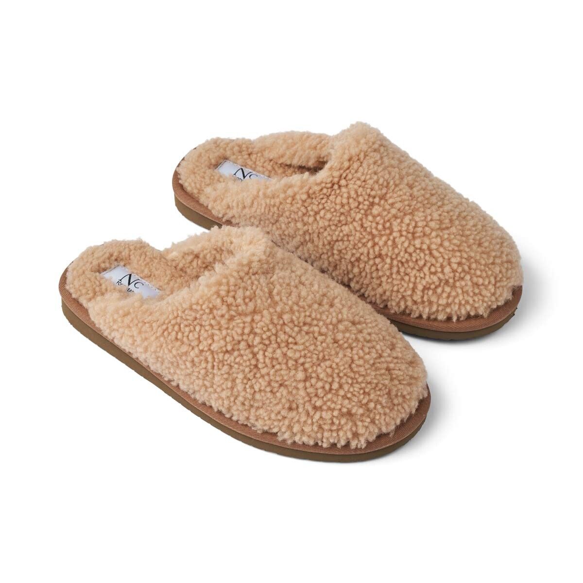 Chausson bouclé unisexe
