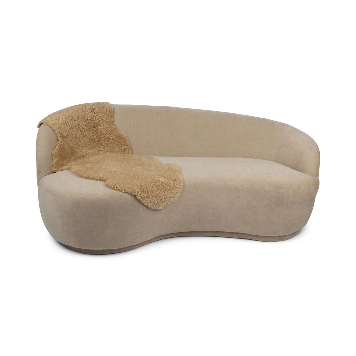 Double peau de mouton | Laine courte | Nouvelle-Zélande | 160x60 cm Miel