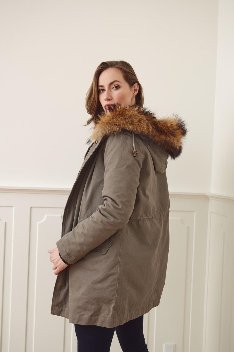 Petra Jacket Taupe/Natural Brown