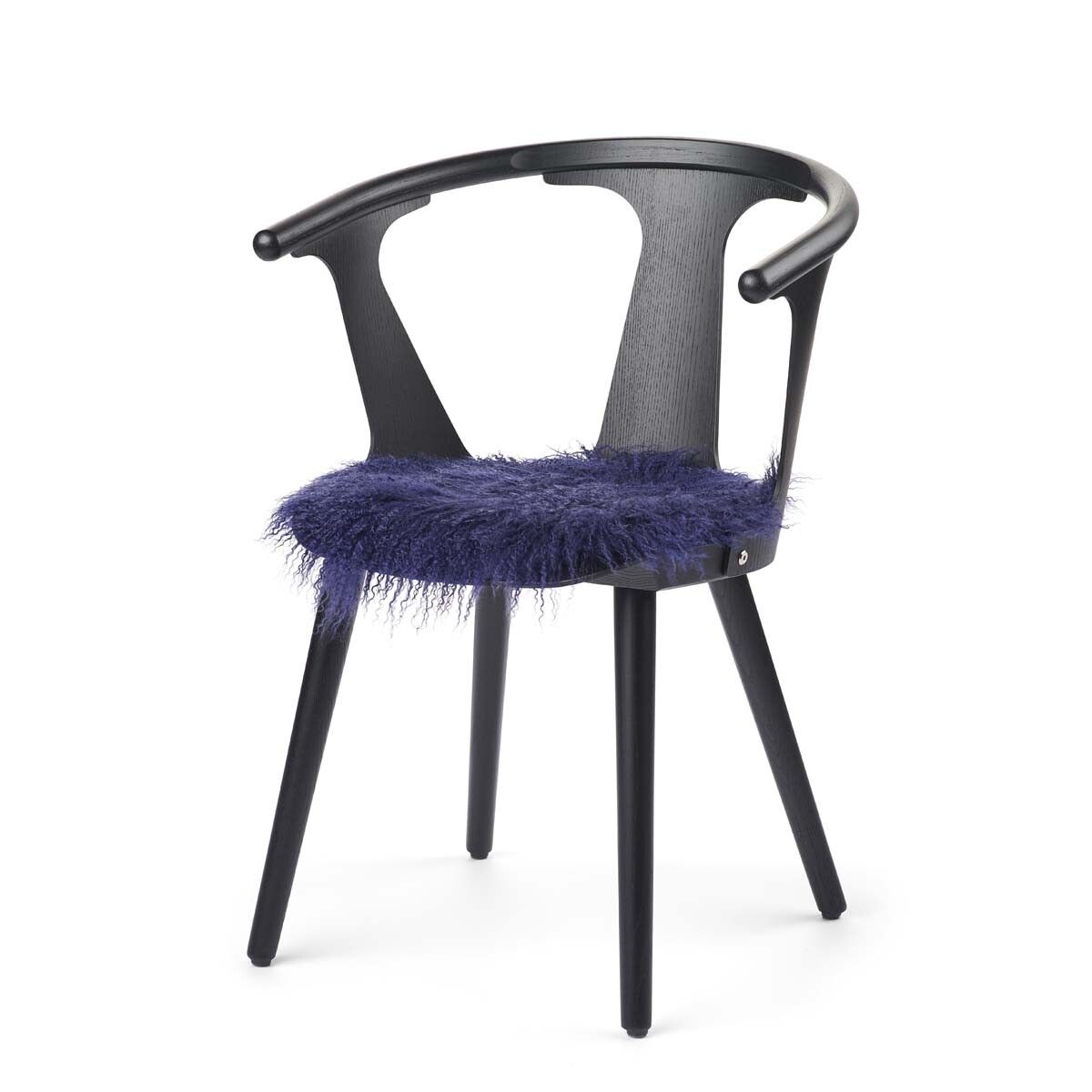 Dessus de siège en peau de mouton tibétaine | Ø38 cm