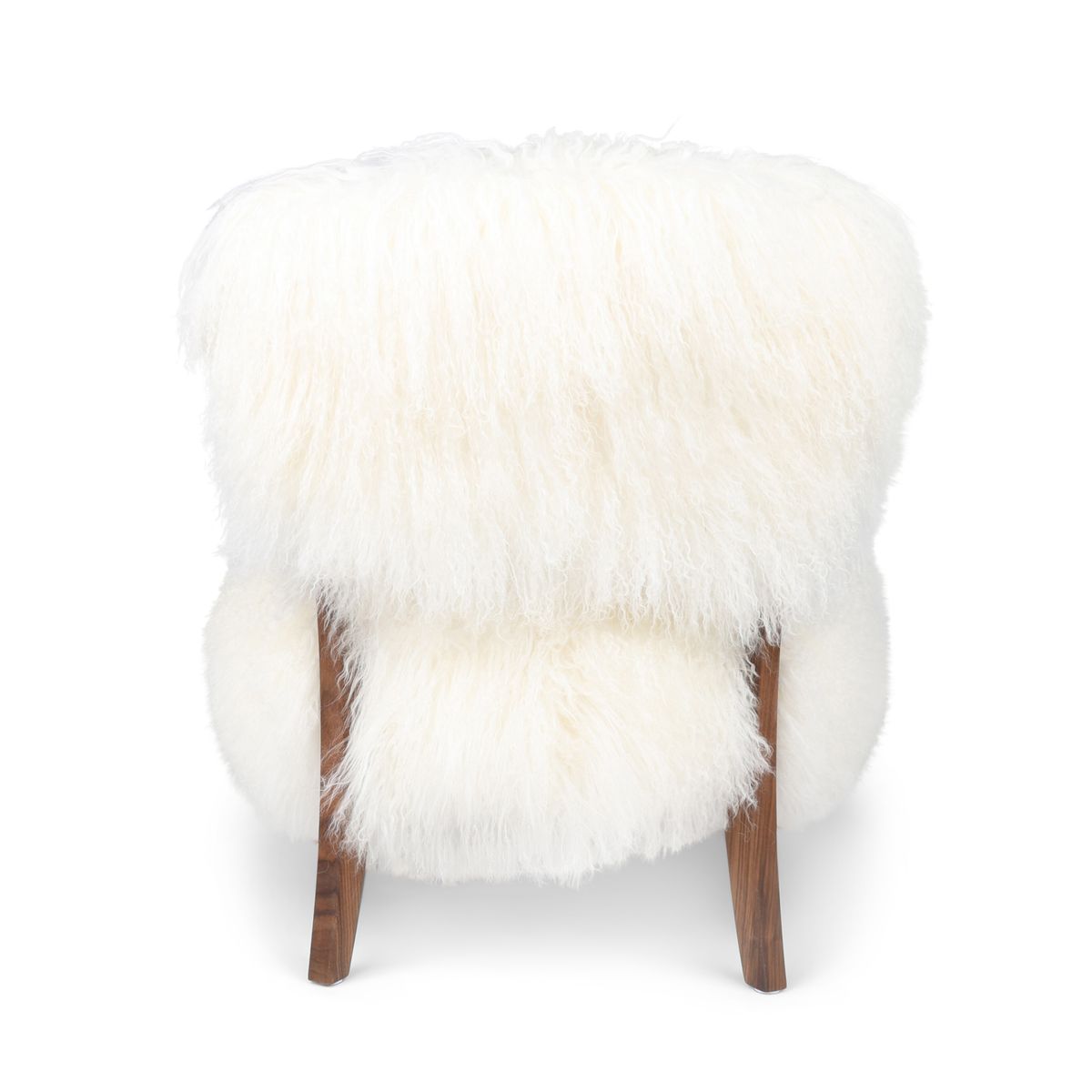 Fauteuil Lina | Peau de Mouton Tibétaine | Laine Longue Ivoire
