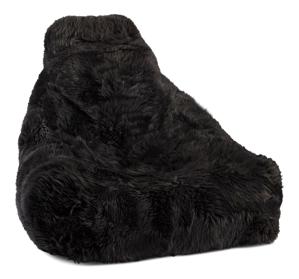 Fauteuil pouf en peau de mouton | Laine longue