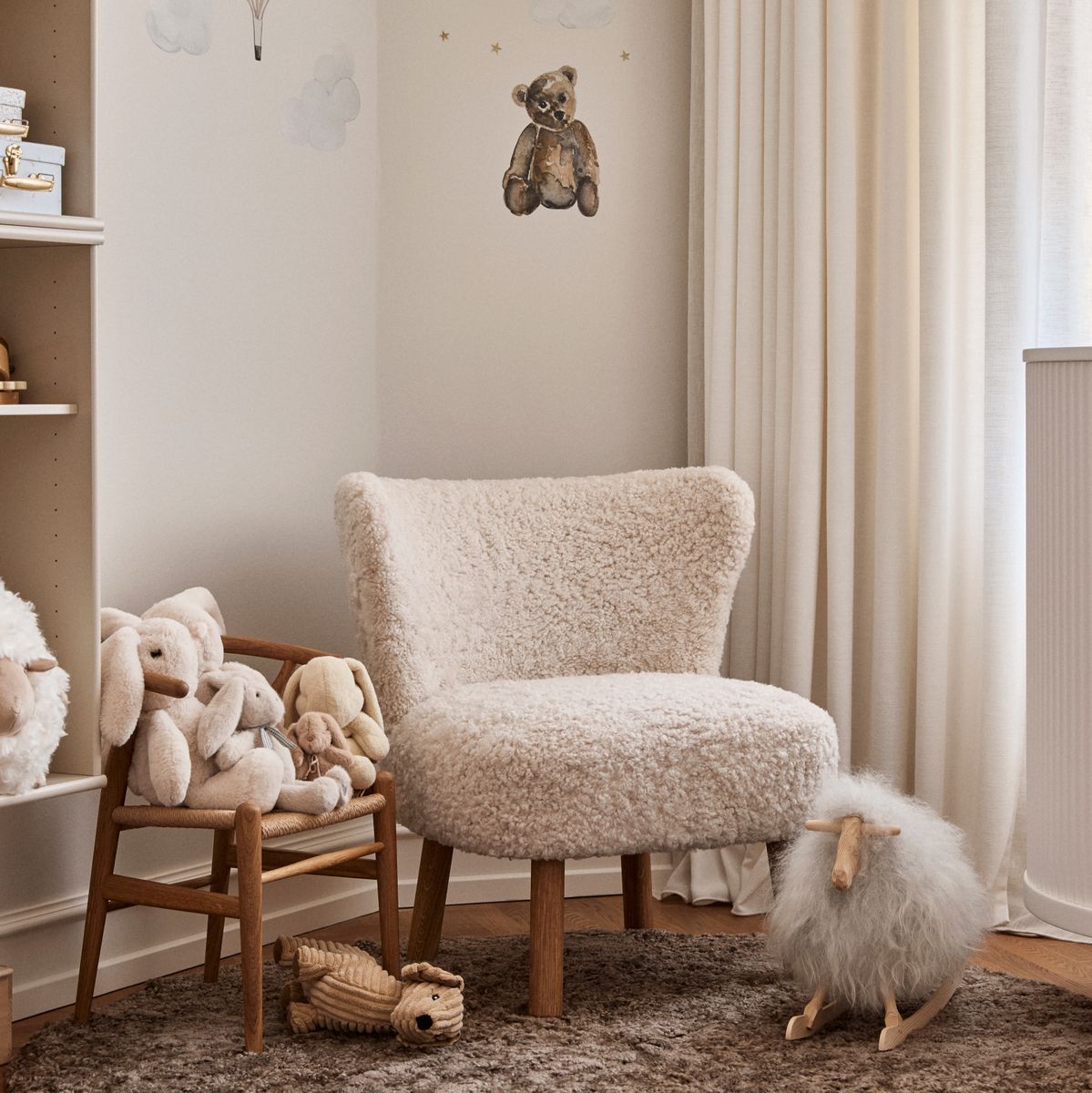 Fauteuil lounge mini Emma Anthracite