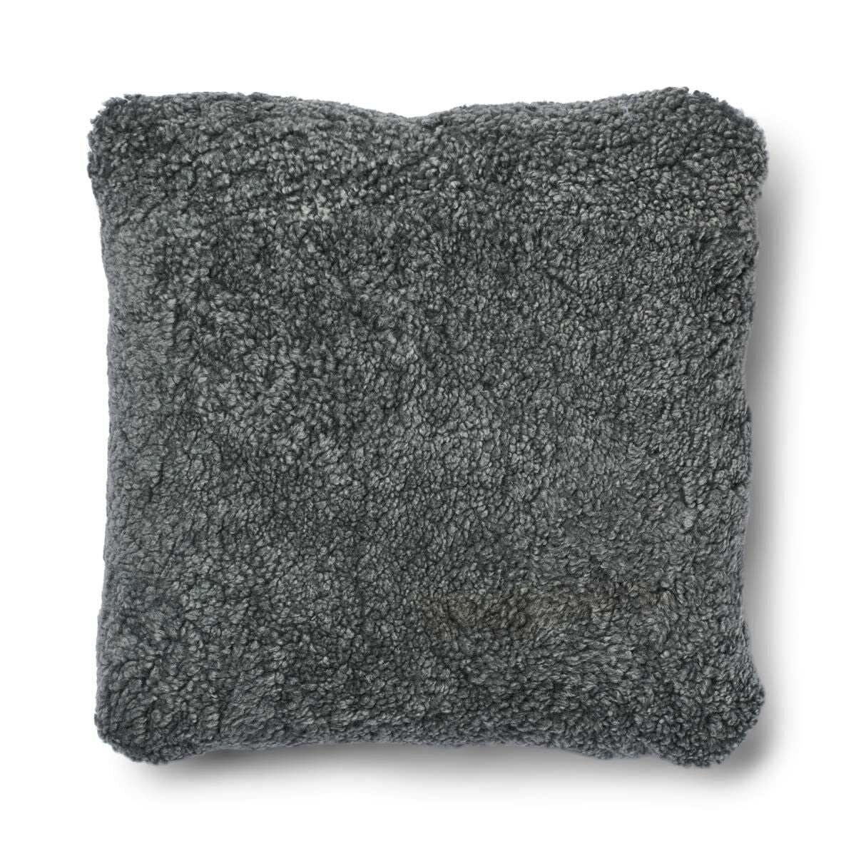 Coussin en laine courte de mouton - 52x52 cm