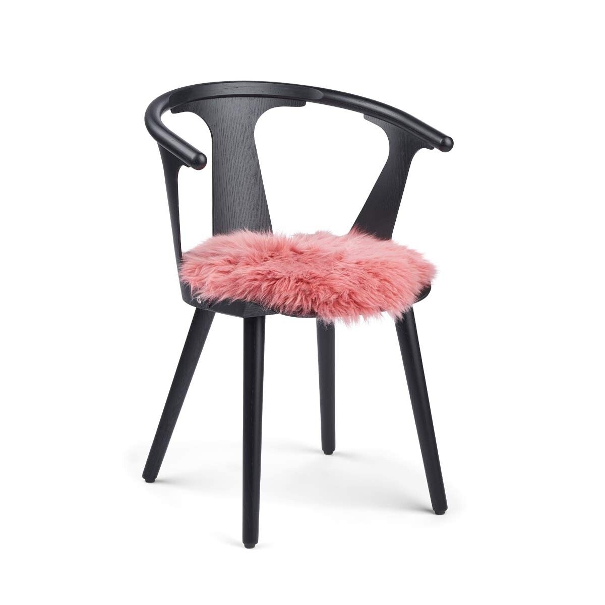 Dessus de siège en peau de mouton | Laine longue | Ø38 cm