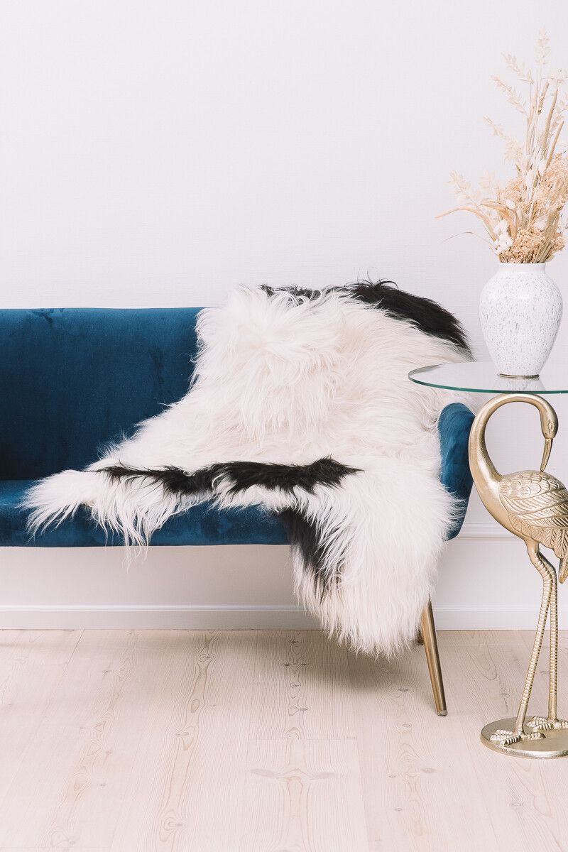 Peau de mouton islandaise | Laine longue | 90 cm Gris Brisa