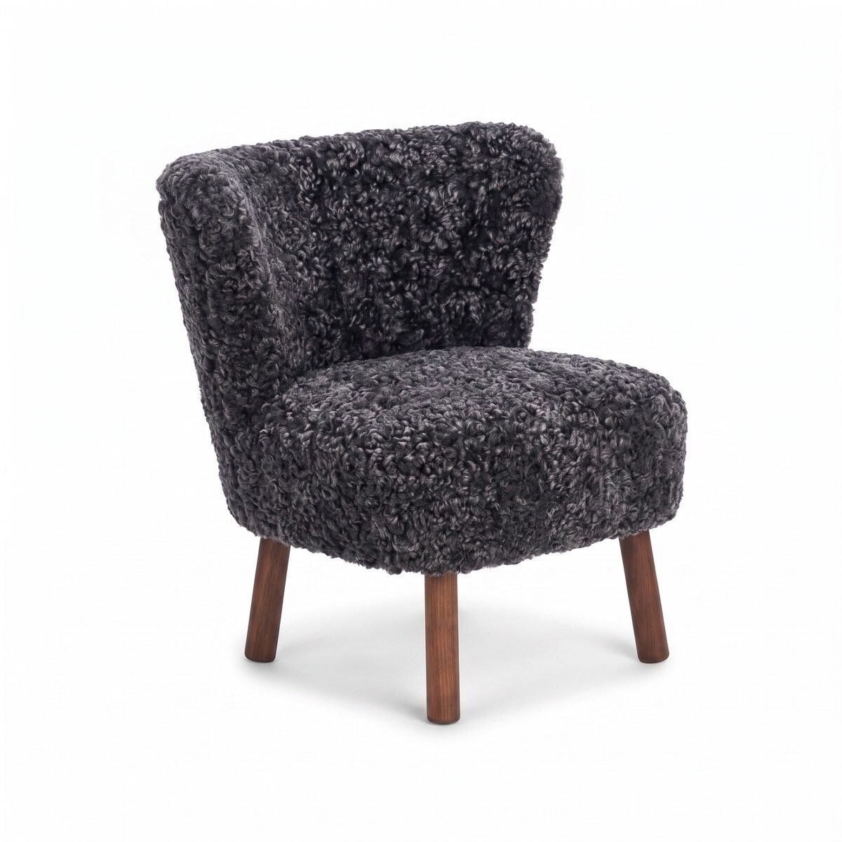 Fauteuil lounge Emily | Laine courte
