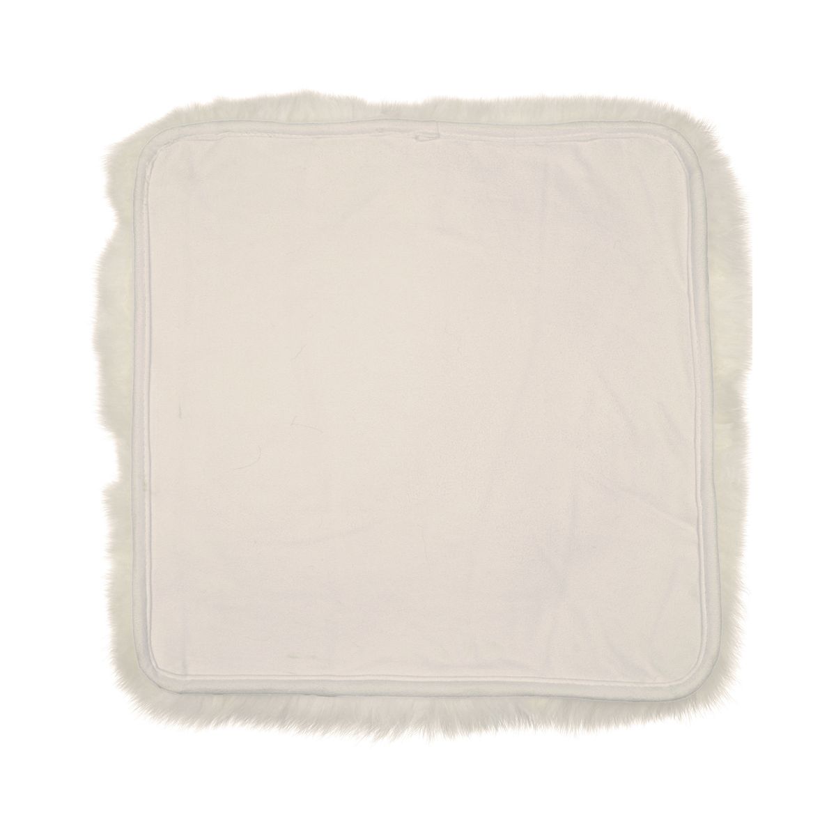 Dessus de siège avec envers | Laine longue | Nouvelle-Zélande | 40 × 40 cm Linge