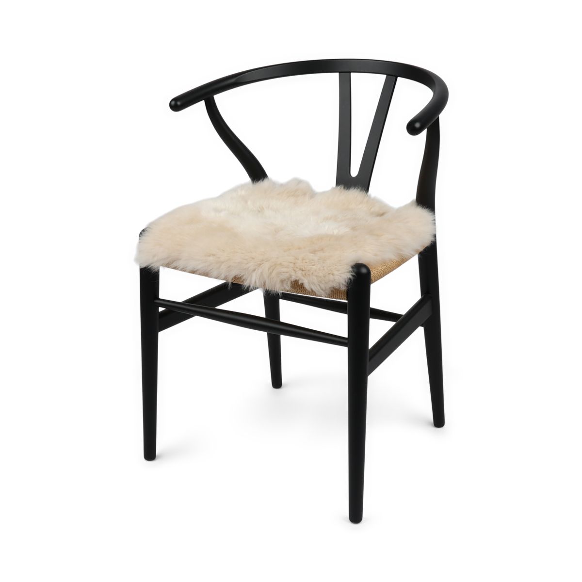 Dessus de siège en laine longue de Nouvelle-Zélande | 40 x 40 cm