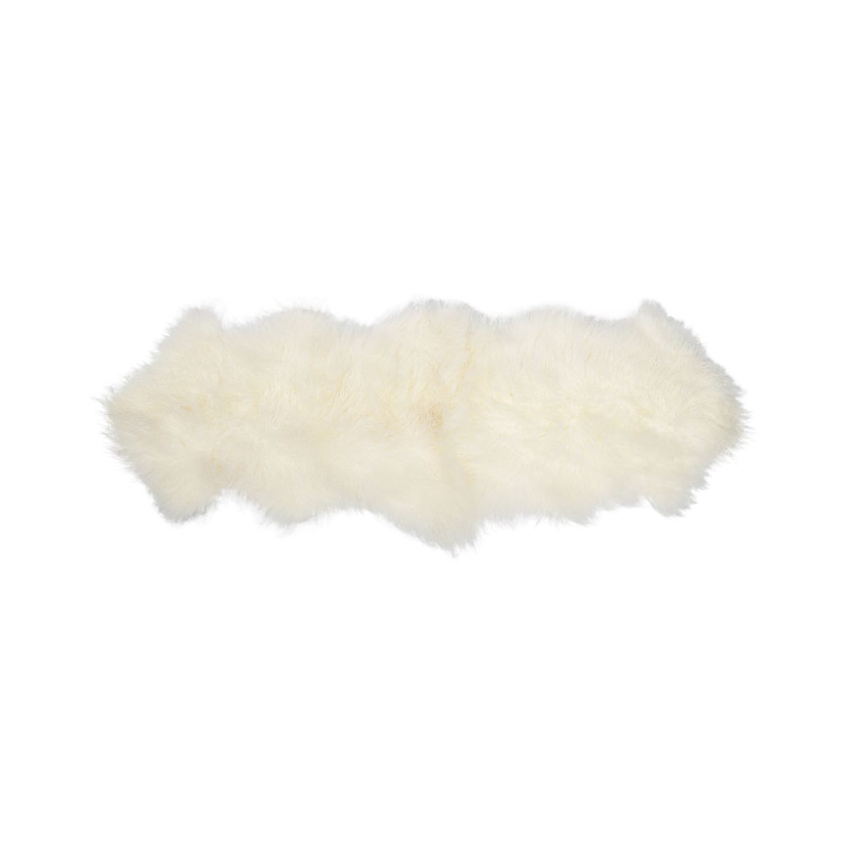 Peau de mouton tibétaine double | 150 × 50 cm Ivoire