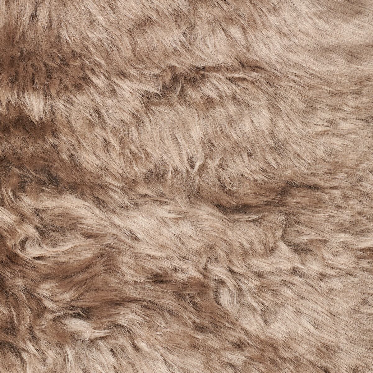 Fauteuil lounge Lina | Peau de mouton de Nouvelle-Zélande | Poils longs Taupe